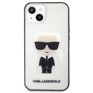 Originalus dėklas Karl Lagerfeld KLHCP13SHIKCK iPhone 13 mini 5.4 Permatomas Ikonik Karl 2