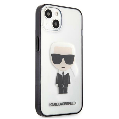 Originalus dėklas Karl Lagerfeld KLHCP13SHIKCK iPhone 13 mini 5.4 Permatomas Ikonik Karl 3