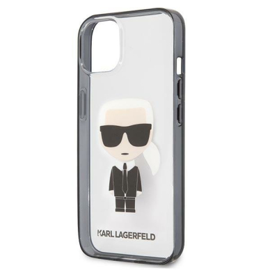 Originalus dėklas Karl Lagerfeld KLHCP13SHIKCK iPhone 13 mini 5.4 Permatomas Ikonik Karl 5