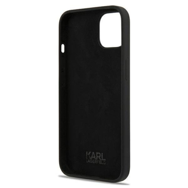 Originalus Karl Lagerfeld dėklas KLHCP13SSLKHBK iPhone 13 mini 5,4" Juodas Silicone Karl`s Head 6