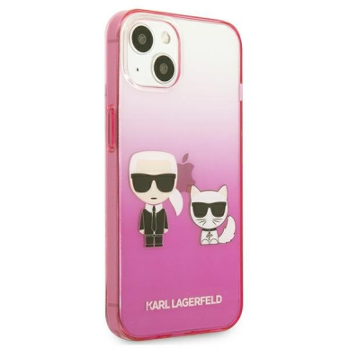 Dėklas Karl Lagerfeld Choupette KLHCP13STGKCP iPhone 13 mini Rožinis 7