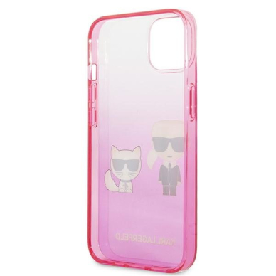 Dėklas Karl Lagerfeld Choupette KLHCP13STGKCP iPhone 13 mini Rožinis 13