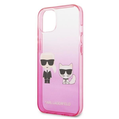 Dėklas Karl Lagerfeld Choupette KLHCP13STGKCP iPhone 13 mini Rožinis 11