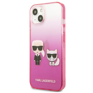 Dėklas Karl Lagerfeld Choupette KLHCP13STGKCP iPhone 13 mini Rožinis 2