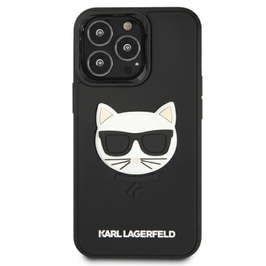 Dėklas Karl Lagerfeld KLHCP13XCH3DBK 13 Pro Max 6,7" Juodas 3D Rubber Choupette 2