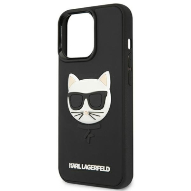 Dėklas Karl Lagerfeld KLHCP13XCH3DBK 13 Pro Max 6,7" Juodas 3D Rubber Choupette 5