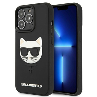 Dėklas Karl Lagerfeld KLHCP13XCH3DBK 13 Pro Max 6,7" Juodas 3D Rubber Choupette