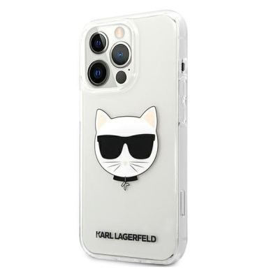 Oriignalus Karl Lagerfeld dėklas KLHCP13XCTR iPhone 13 Pro Max 6,7" Permatomas Choupette Head 1