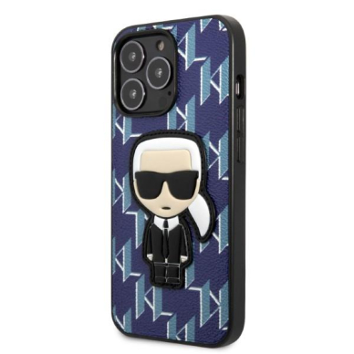 Dėklas Karl Lagerfeld Monogram Ikonik Patch KLHCP13XPMNIKBL iPhone 13 Pro Max Mėlynas 1