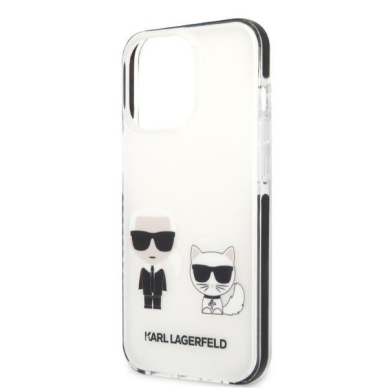 Dėklas Karl Lagerfeld Choupette KLHCP13XTPEKCW iPhone 13 Pro Max Baltas 5