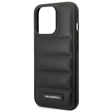 Dėklas Karl Lagerfeld Puffy Elongated Logo KLHCP14LPSQAK iPhone 14 Pro Juodas 5