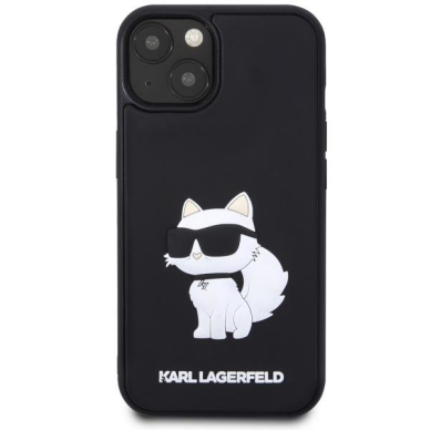 Dėklas Karl Lagerfeld Rubber Choupette 3D KLHCP14M3DRKHNK iPhone 14 Plus Juodas 2