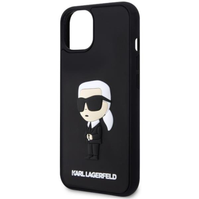 Dėklas Karl Lagerfeld Rubber Ikonik 3D KLHCP14M3DRKINK iPhone 14 Plus Juodas 5