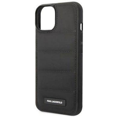 Dėklas Karl Lagerfeld Puffy Elongated Logo KLHCP14MPSQAK iPhone 14 Plus Juodas 5