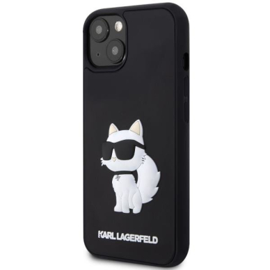 Dėklas Karl Lagerfeld Rubber Choupette 3D KLHCP14S3DRKHNK iPhone 14 Juodas 1