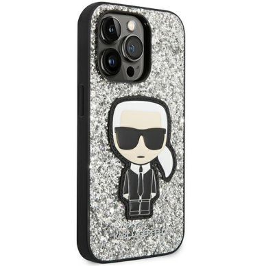 Dėklas Karl Lagerfeld KLHCP14XGFKPG iPhone 14 Pro Max Sidabrinis 3