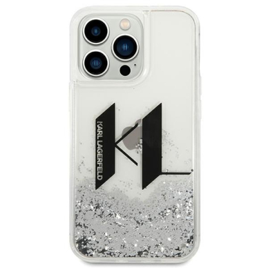 Dėklas Karl Lagerfeld KLHCP14XLBKLCS iPhone 14 Pro Max Sidabrinis 6