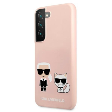 Akcija! Dėklas Karl Lagerfeld KLHCS22MSSKCI Samsung Galaxy S22 Plus S906 Rožinis 1