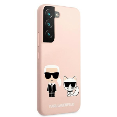 Akcija! Dėklas Karl Lagerfeld KLHCS22MSSKCI Samsung Galaxy S22 Plus S906 Rožinis 3