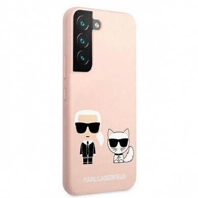 Dėklas Karl Lagerfeld KLHCS22MSSKCI Samsung Galaxy S22 Plus S906 Rožinis 3