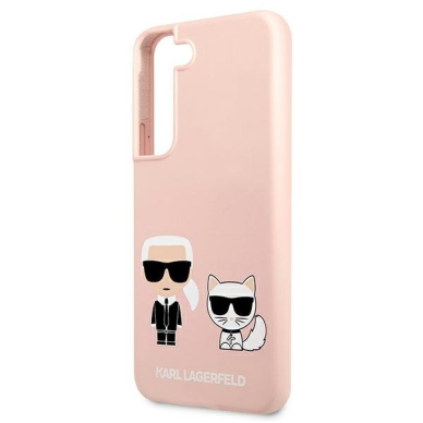 Akcija! Dėklas Karl Lagerfeld KLHCS22MSSKCI Samsung Galaxy S22 Plus S906 Rožinis 5