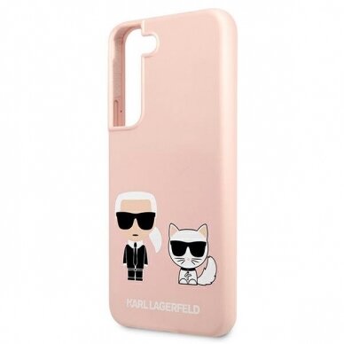 Dėklas Karl Lagerfeld KLHCS22MSSKCI Samsung Galaxy S22 Plus S906 Rožinis 5