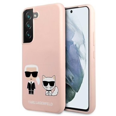 Akcija! Dėklas Karl Lagerfeld KLHCS22MSSKCI Samsung Galaxy S22 Plus S906 Rožinis