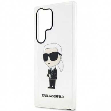 Dėklas Karl Lagerfeld Ikonik KLHCS23LHNIKTCT S23 Ultra S918 Permatomas 5