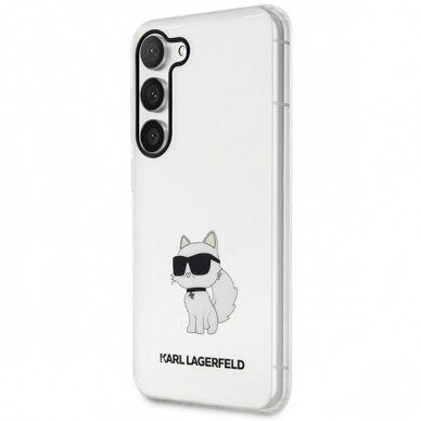 Dėklas Karl Lagerfeld Ikonik Choupette KLHCS23MHNCHTCT Samsung Galaxy S23 Plus S916 Permatomas 1