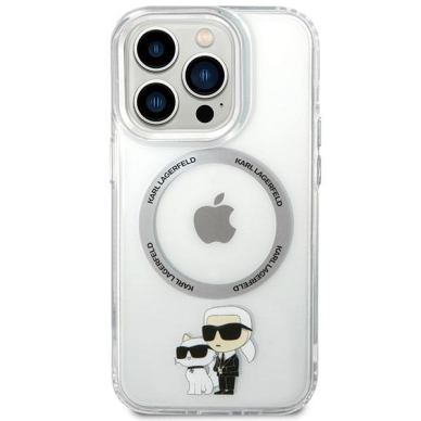 Dėklas Karl Lagerfeld Choupette Magsafe KLHMP13LHNKCIT iPhone 13 Pro Permatomas 2