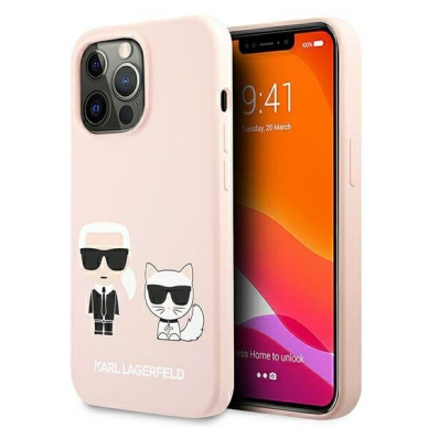 Dėklas Karl Lagerfeld KLHMP13XSSKCI iPhone 13 Pro Max Magsafe Rožinis 1