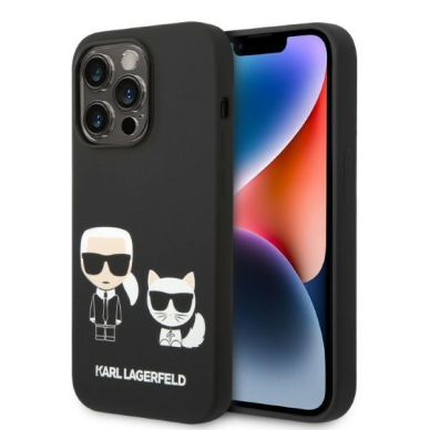 Dėklas Karl Lagerfeld KLHMP14LSSKCK iPhone 14 Pro Juodas