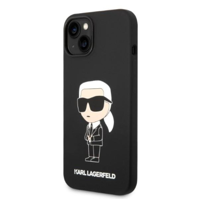 Dėklas Karl Lagerfeld Silicone Ikonik Magsafe KLHMP14MSNIKBCK iPhone 14 Plus Juodas 1