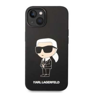 Dėklas Karl Lagerfeld Silicone Ikonik Magsafe KLHMP14MSNIKBCK iPhone 14 Plus Juodas 2