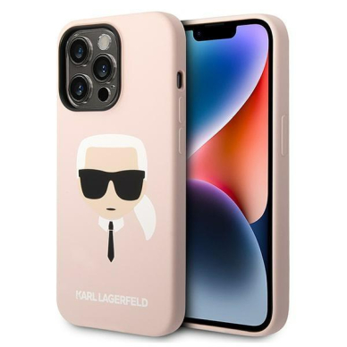 Dėklas Karl Lagerfeld KLHMP14XSLKHLP iPhone 14 Pro Max Rožinis