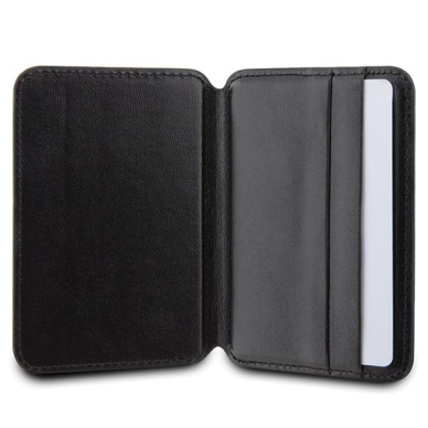 Originalus dėklas Karl Lagerfeld KLWMSPSAKHCK Wallet Card Slot Stand Saffiano Monogram Choupette MagSafe case - Juodas 1