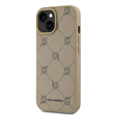 Dėklas Karl Lagerfeld Magsafe Karl Head iPhone 15  - Beige 2