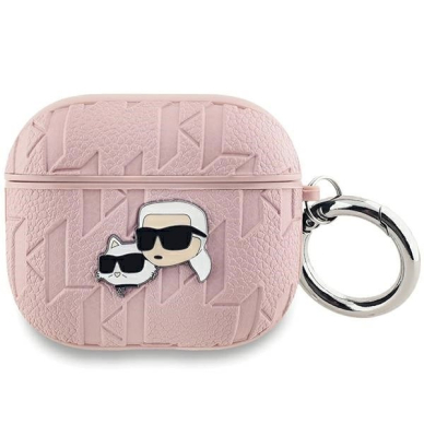 Karl Lagerfeld Monogram Karl  Choupette Head dėklas AirPods 3 - Rožinis