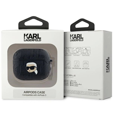 Karl Lagerfeld Monogram Karl Head dėklas AirPods 3 - Juodas 2