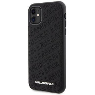 Karl Lagerfeld Quilted K Pattern dėklas skirtas iPhone 11 / Xr - Juodas 1