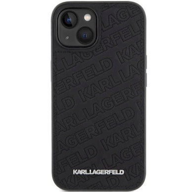 Karl Lagerfeld Quilted K Pattern dėklas skirtas iPhone 15 - Juodas 2