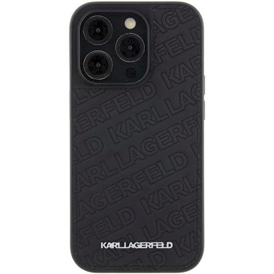 Karl Lagerfeld Quilted K Pattern dėklas skirtas iPhone 15 Pro - Juodas 2