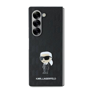 Karl Lagerfeld Saffiano Ikonik Pin Dėklas Samsung Galaxy Z Fold 6 - Juodas 1