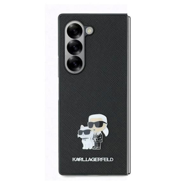 Karl Lagerfeld Saffiano Metal Pin Dėklas Samsung Galaxy Z Fold 6 - juodas 1