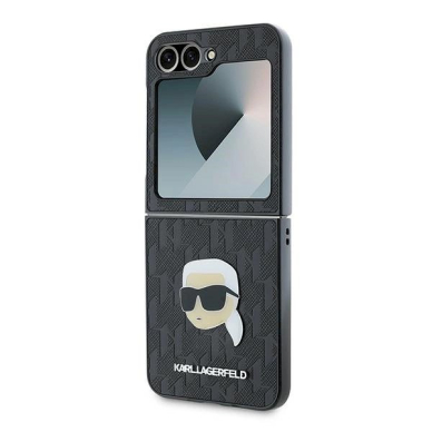 Karl Lagerfeld Saffiano Monogram Dėklas Samsung Galaxy Z Flip 6 - juodas 5