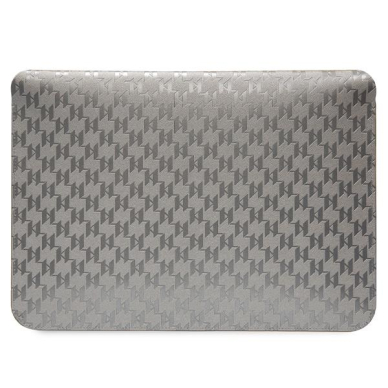 Originalus dėklas Karl Lagerfeld Saffiano Monogram Choupette KLCS14SAKHPCG 14  Laptop Case - Sidabrinis 2