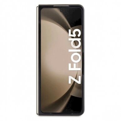 Karl Lagerfeld Saffiano Monogram Ikonik Pin dėklas skirtas Samsung Galaxy Z Fold 5 - Juodas 3