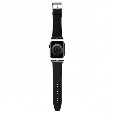 Karl Lagerfeld Saffiano Monogram Apyrankė Apple Watch 38/40/41mm - Juodas 1