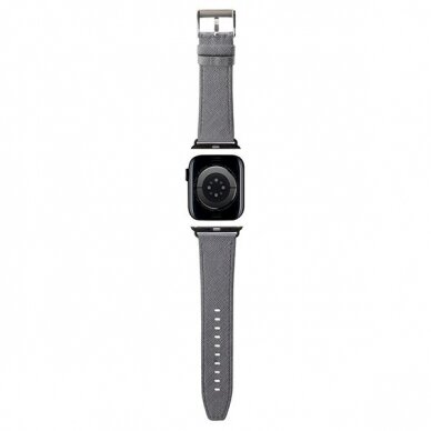 Karl Lagerfeld Saffiano Monogram Apyrankė Apple Watch 38/40/41mm - silver 1