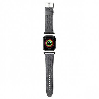 Karl Lagerfeld Saffiano Monogram Apyrankė Apple Watch 38/40/41mm - silver